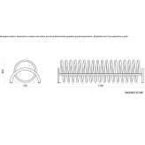 Metal waste bin to be built into the ground Albares