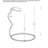 Lampa wisząca / ścienna Rena circle