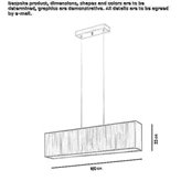 Silk hanging lamp Mazy