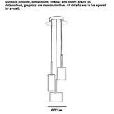 Halogen hanging lamp Gelles