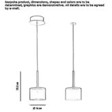 Halogenowa lampa wisząca kryształowa Gelles