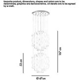 Murano glass chandelier Mesilla