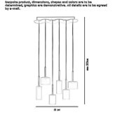 Halogen hanging lamp Gelles
