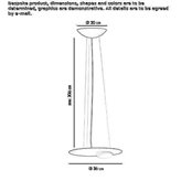Aluminiowa lampa wisząca LED Wylam