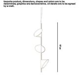 Aluminiowa lampa wisząca LED Doussard
