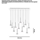 Crystal LED hanging lamp Zillmere
