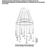 Kryształowa lampa wisząca LED Zillmere
