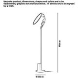 Aluminiowa lampa podłogowa LED Mihaesti