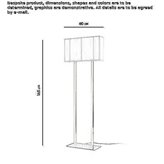 Handmade silk floor lamp Mazy