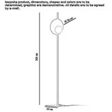Aluminiowa lampa podłogowa LED Wylam