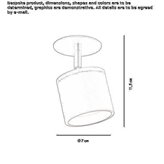 Adjustable round ceiling spotlight Linghem