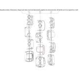 Pendant lamp made of Venetian crystal Ceva