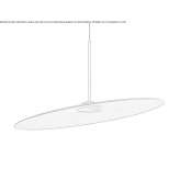 Acoustic LED hanging lamp made of recycled PET Lucens