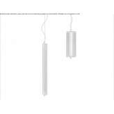 Lampa wisząca LED ze szkła i stali Gazoros
