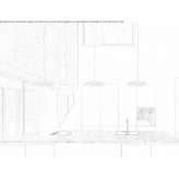 Metal LED hanging lamp Siltepec