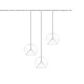 Metal hanging lamp Bystrice