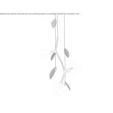 LED hanging lamp made of blown glass Jacura