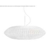 Lampa wisząca z tkanej wikliny Chermen