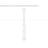 LED hanging lamp handmade of brass Sabrosa