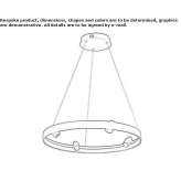 Aluminiowa lampa wisząca LED Sopela