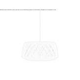 Handmade birch hanging lamp Opocno