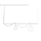 Pendant lamp made of borosilicate glass Ixworth