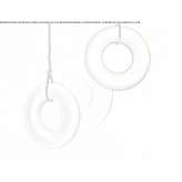 Aluminum LED hanging lamp with direct and indirect light Salovci
