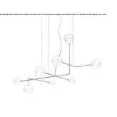 LED hanging lamp made of borosilicate glass Dierks