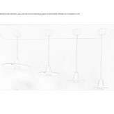 Brass LED hanging lamp Sarhua