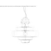 Szklana lampa wisząca Wykagyl