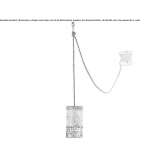 Betonowa lampa wisząca LED Liedena