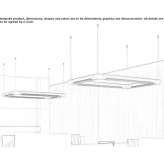 Wooden LED hanging lamp Sjenica
