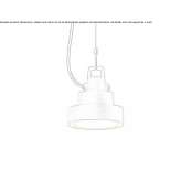 Aluminiowa lampa wisząca LED Lazurne