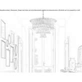 Pendant lamp made of Venetian crystal Ccapi