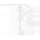 LED hanging lamp made of powder-coated aluminum Caracoli