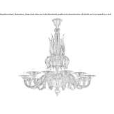 Venetian crystal chandelier Leonessa
