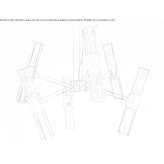 LED chandelier made of blown glass LeChee