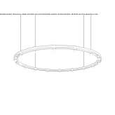 Aluminum LED hanging lamp Pace