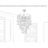 Pendant lamp made of Venetian crystal Dobromyl