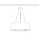 Pendant lamp made of Venetian crystal Boudry