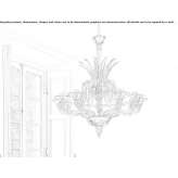 Żyrandol kryształowy wenecki Apopa