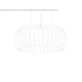 Wooden hanging lamp Kanxoc