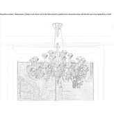 Venetian crystal chandelier Maisse