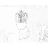 Lampa wisząca z weneckiego kryształu Ernei