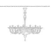 Żyrandol kryształowy wenecki Sediles