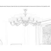 Chandelier with pleated fabric shades Buznea