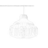 Rattanowa lampa wisząca Sasar