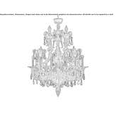Żyrandol kryształowy wenecki Balzers