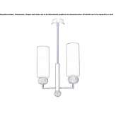 Lampa wisząca z weneckiego kryształu Tureni