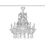 Venetian crystal chandelier Llivia